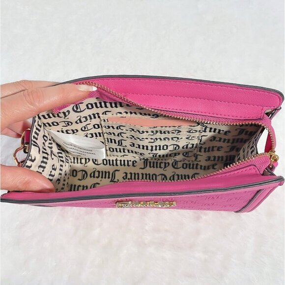 Juicy Couture Pink Frame Clutch Wristlet Purse Bag NWT - Picture 10 of 10